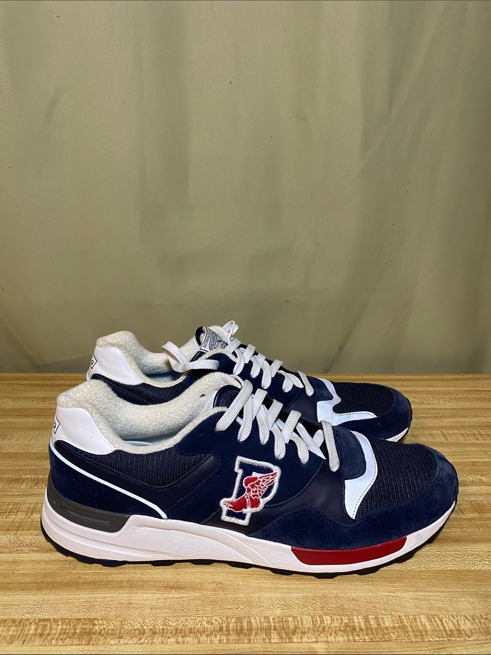 Polo Athletics Ralph Lauren TRACKSTR 100 P Wing Sneakers Blue Men’s size 14D
